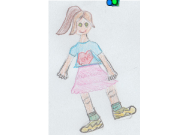 Girl I drew for the Art Class studio.
