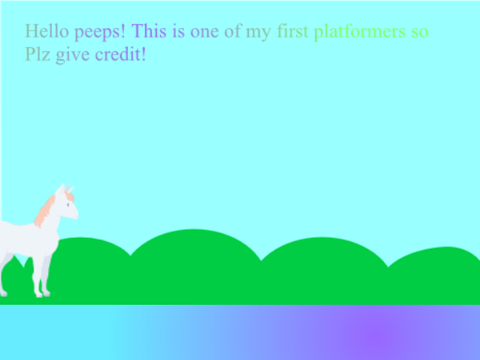 Unicorn Run ~ a platformer