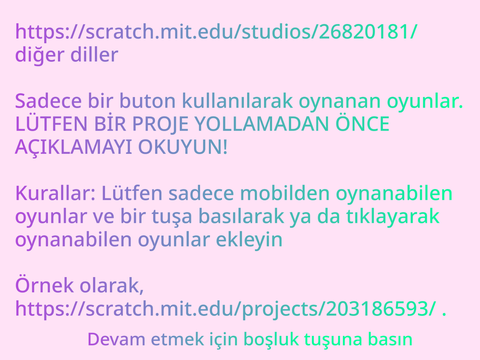 Bir-Buton Oyunları Stüdyosu Türkçe Çeviri | One-Button Games Studio Turkish Translation
