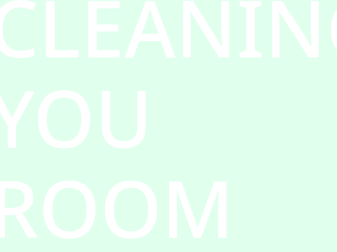 CLEANING YOUR ROOM ANIMATION