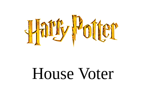 Harry Potter House Voter