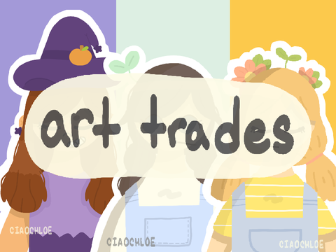 -ˏˋ ✎ some art trades!! ˎˊ-