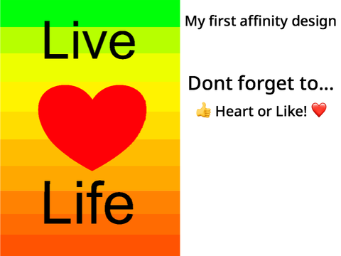 Live life poster,
