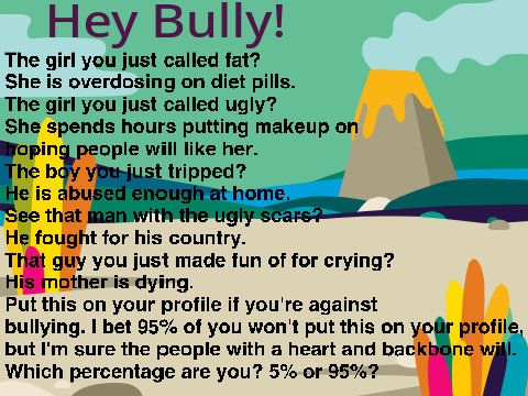 Help stop bullying