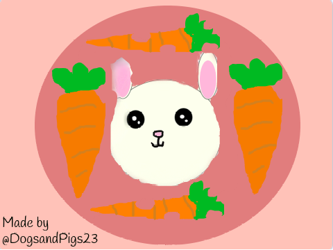 Bunny Drawing for Art Competition