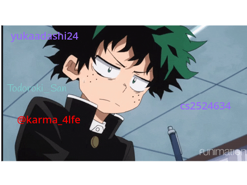 Put your name on your fav MHA charecter!