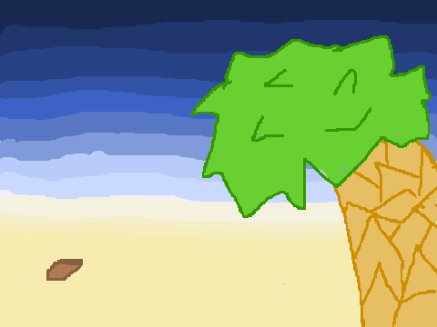 death bed - beach view