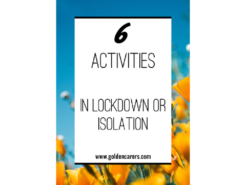 ⨇⨈ What to do whilst your in lockdown ⨈⨇