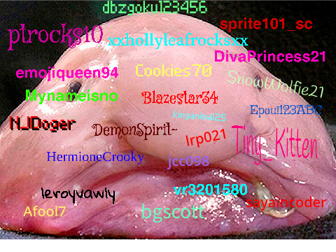 Sign here if your against blob fish hunting ^^