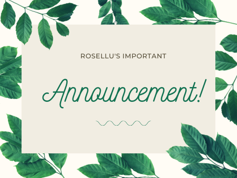 announcement! FYI!