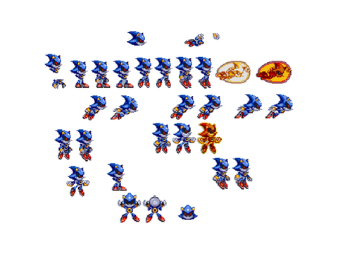 Mod.gen Classic Metal Sonic Sprites.