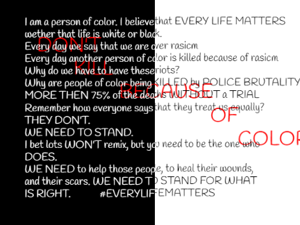 REMIX IF YOU BELIEVE THAT ALL LIVES MATTER!!