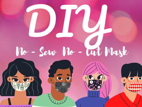 DIY No-Sew No-Cut Mask!! (Mobile-Friendly)