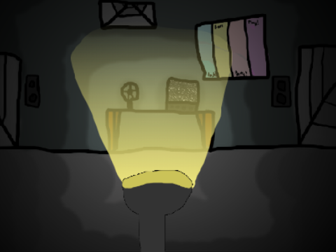 sharing old WIPs before I go. Fnaf Room