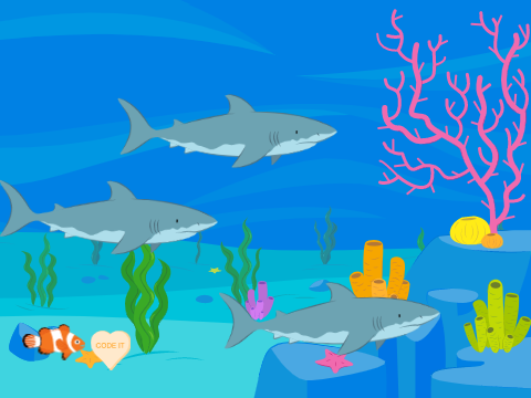 Eat the hearts, avoid the sharks!