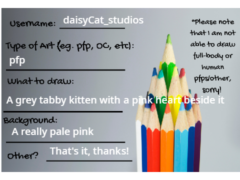 ♥ Daisy's Order Sheet ♥ remix