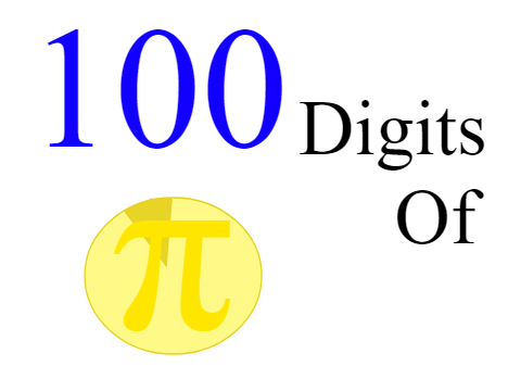 100 Digits of Pi π