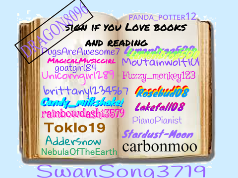 Sign if you Love reading books! remix  remix remix