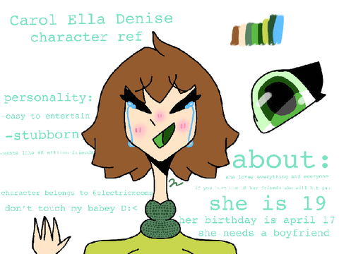 Carol Ella Denise- character ref I made at 1:00 am