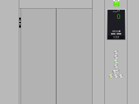 Orona 3G 2015 lift at a crowded building on Christmas Day