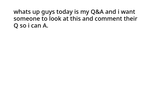 Q & A