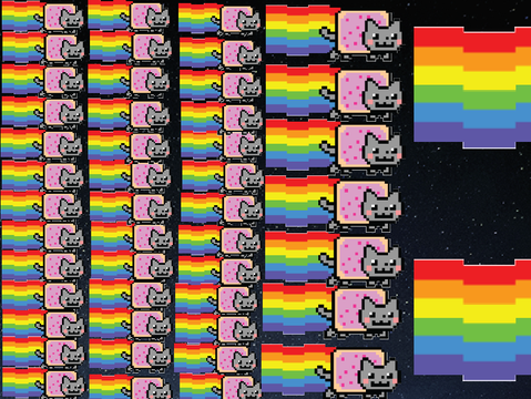 Nyan Cat Wall