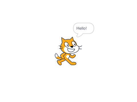 Scratch cat says hello FOREVER