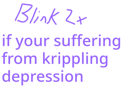 Blink 2x and read this