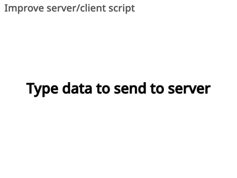 Improve Server/Client Script