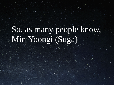 Fun fact about Yoongi's birthday