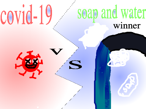corona virus vs water and soap