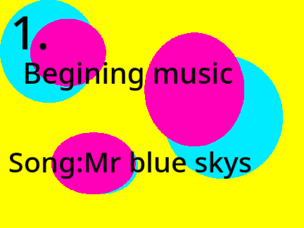 Music that's will probably be in "The four elements"