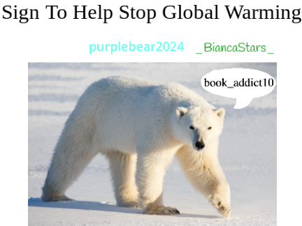 Sign Your Username To Help Stop Global Warming (or prevent it from getting worse) Remix