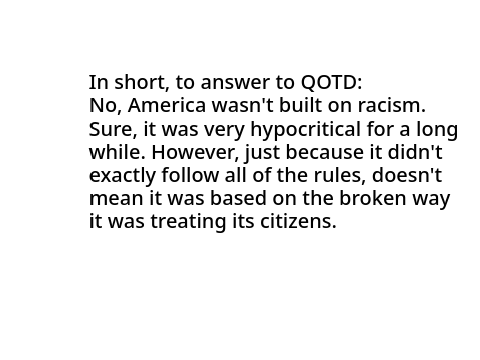 I have a bit of an opinion on this QOTD.