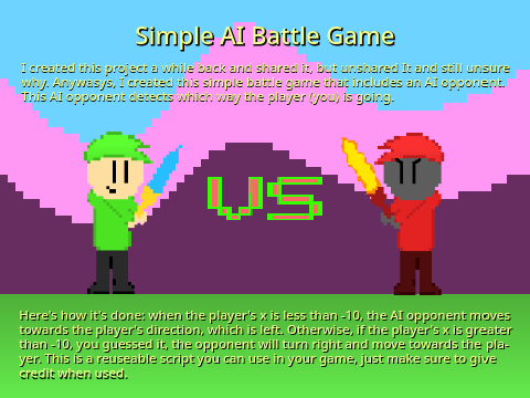 Simple AI Battle Game