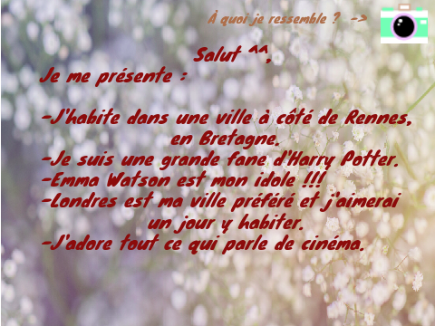 Aide à CamilleLP2009