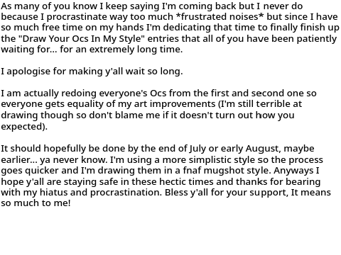 A little announcement for y'all.