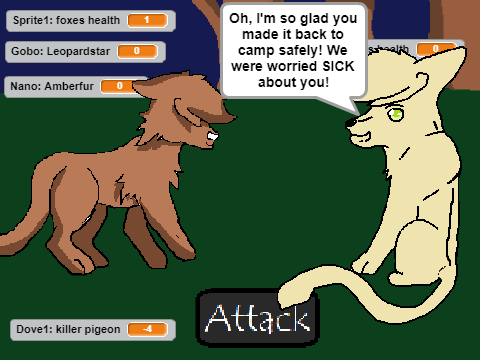 Warrior Cat Attack Game!