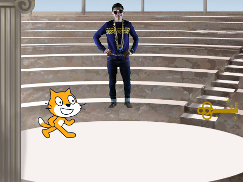 the cat and the key