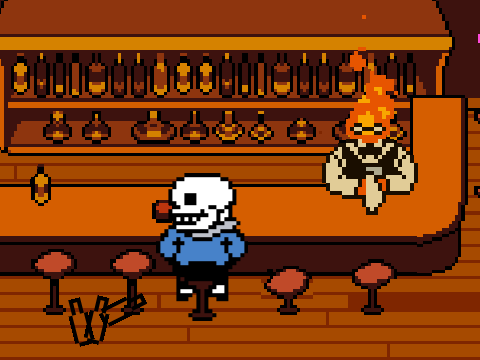 Sans drinks ketchup simulator