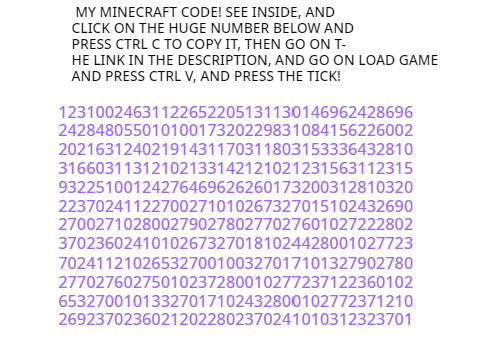 minecraft code