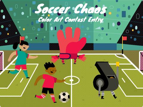 Soccer Chaos - Color Art Contest Entry