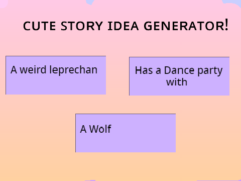 Cute Story Idea Generator