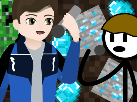 Me and  Huntedskelly Singing Revenge Minecraft Parody