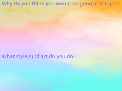 Rainbow Art Shoppe Artist Applications!