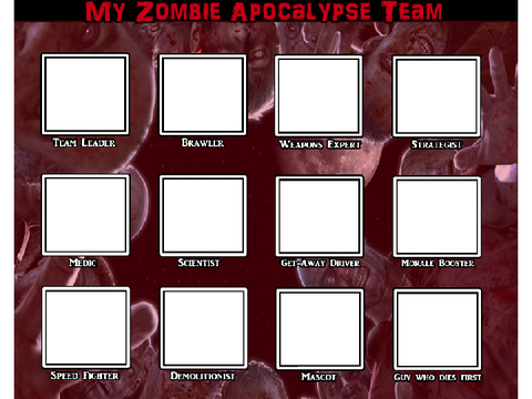 Zombie Apocalypse Team Template