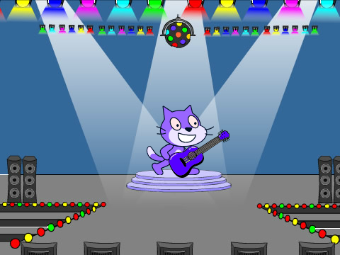Cat playing music!