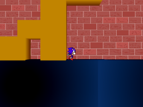 Sonic in a room
