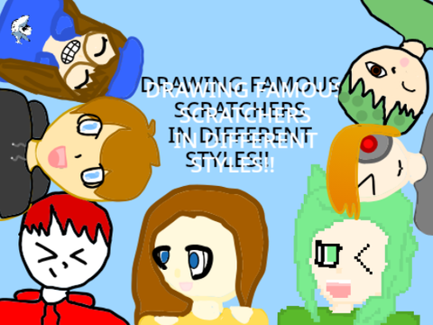 Drawing Famous Scratcers In Different Styles :P #art
