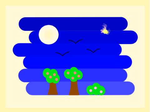 Night Sky Flat Art